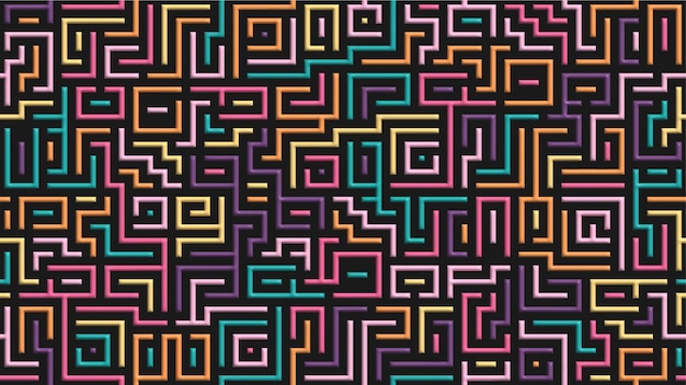 A colorful composition of geometric shapes A template for a creative idea and designxA