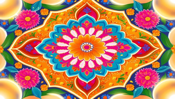 a colorful design from the collection of art period