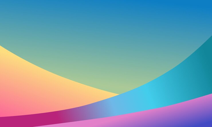 Photo a colorful image of a rainbow colored line