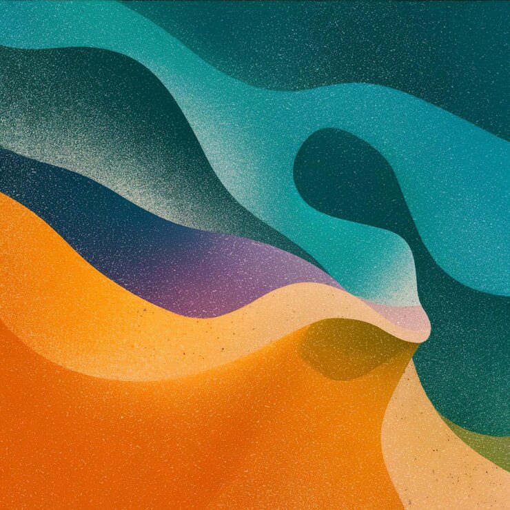 a colorful painting with the colors of the rainbow