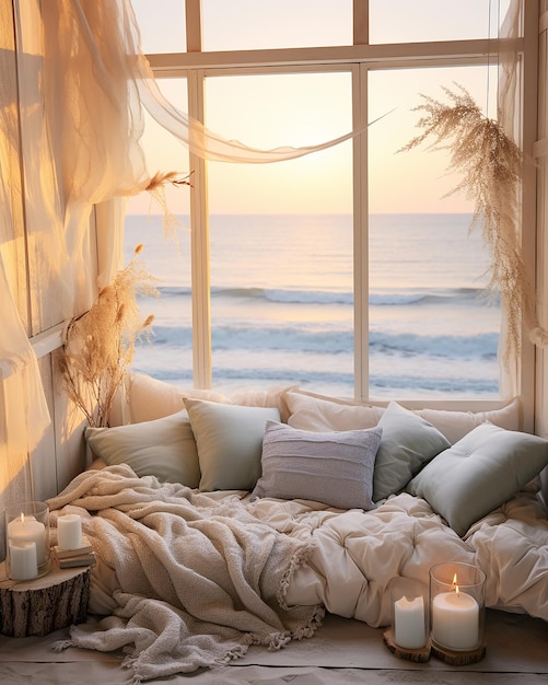A_dreamlike_capture_of_a_coastalthemed_bedroom_with_pas
