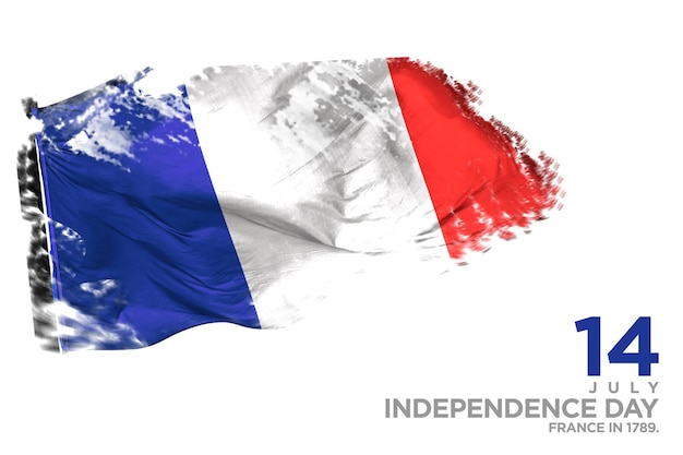 a flag France with the word independence on it