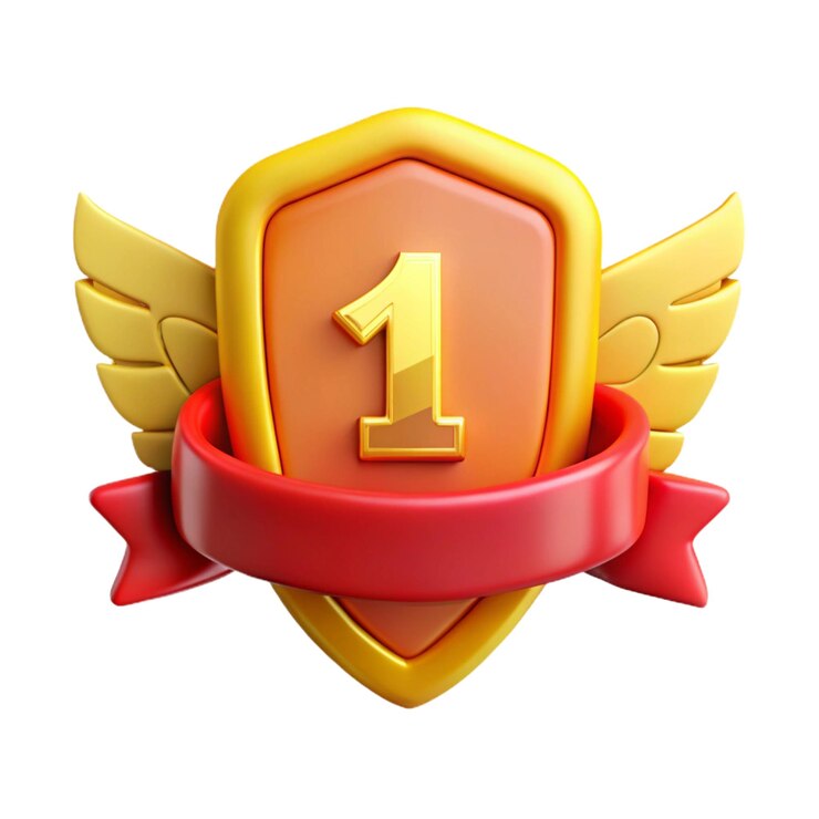 a gold and red ribbon with a red ribbon with a red ribbon around it