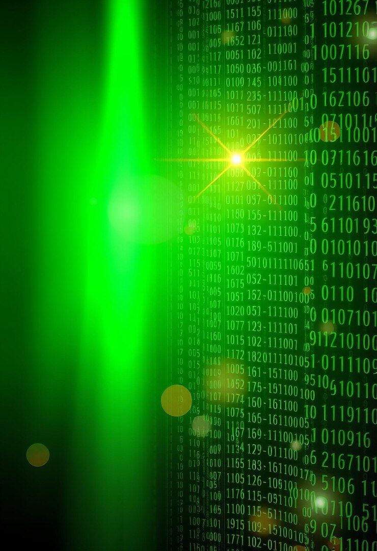 Photo a green background with numbers and numbers that say 0