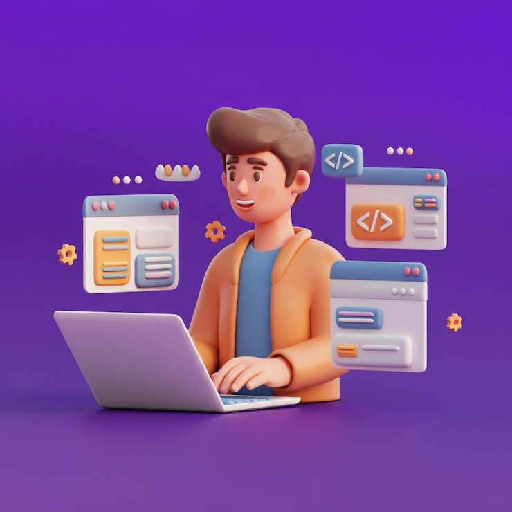 Photo a man is sitting in front of a laptop with a man on the screen