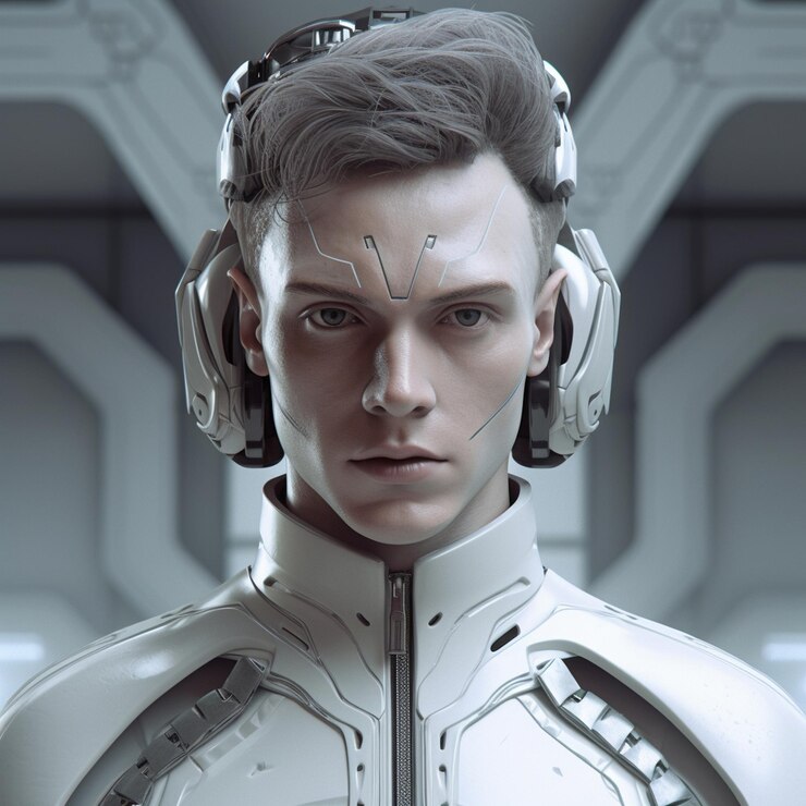 a man with a star on his head