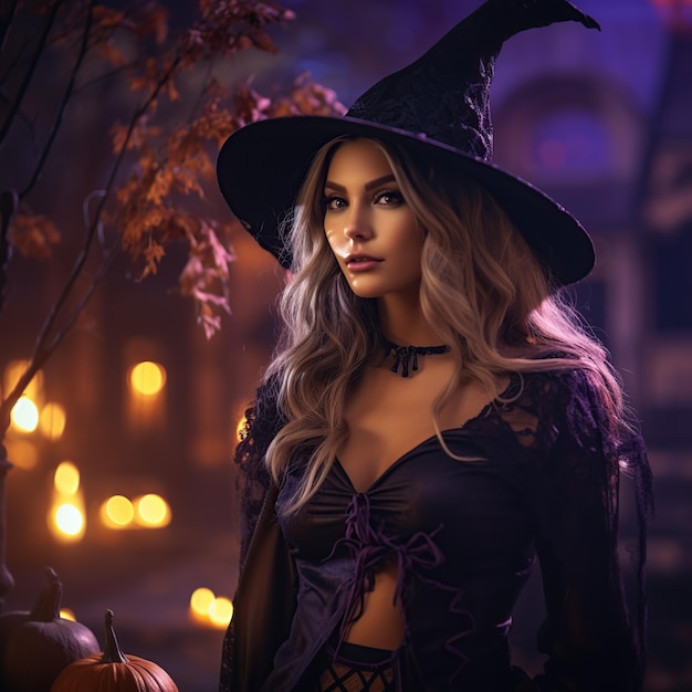 A_photo_of_a_witch_in_purple_clothing_with