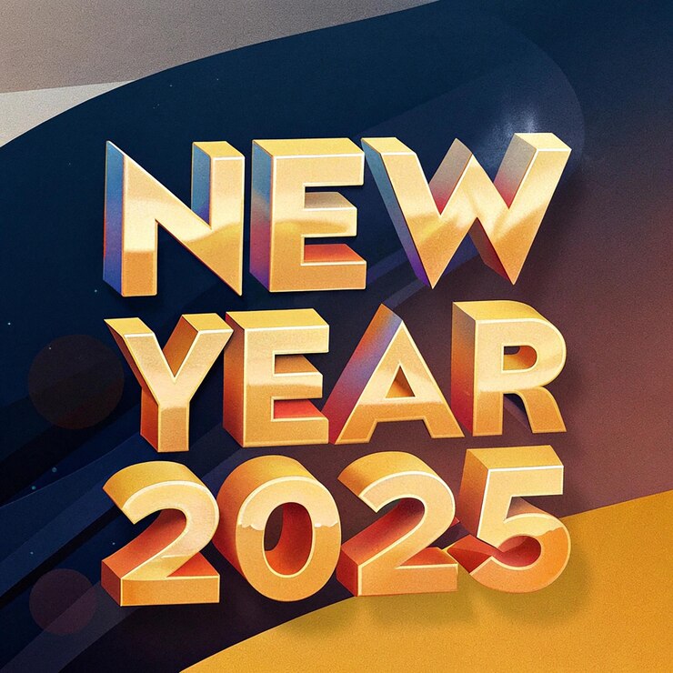 Photo a poster for new year 2012 with a picture of a new year on it