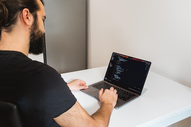 A programmer thinks about how to solve a complex problem