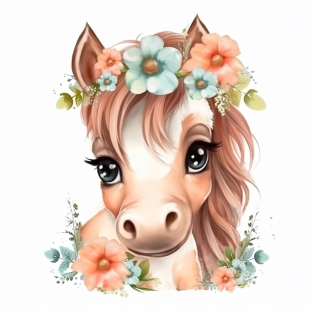 A proposito di Cute Baby Horse Sublimation Clipart