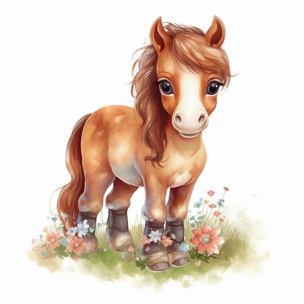 A proposito di Cute Baby Horse Sublimation Clipart