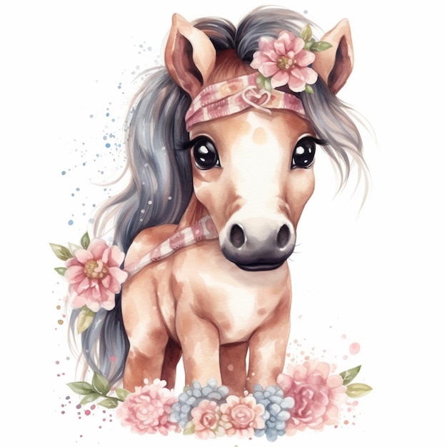 A proposito di Cute Baby Horse Sublimation Clipart