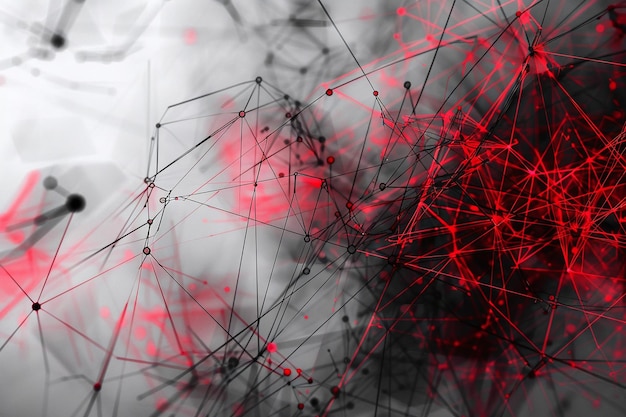 a red abstract image of a background with many lines