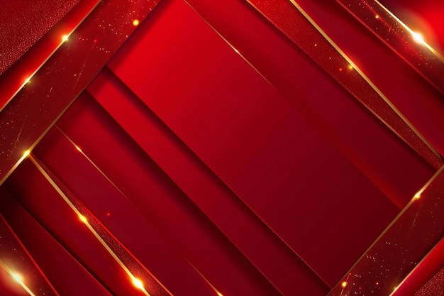 a red background with gold glitter and a red background