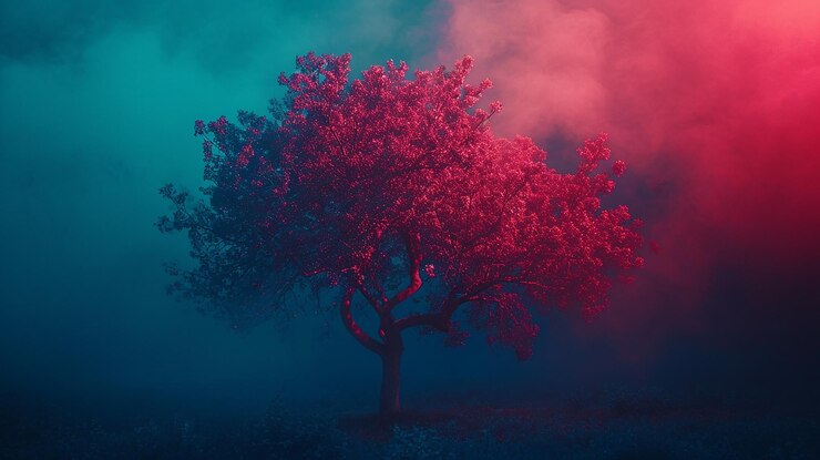 a tree with the word quot pink quot on it