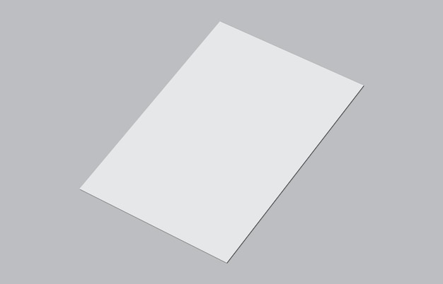 a white piece of paper with a blank white sheet on it