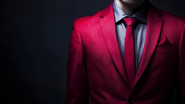 abbigliamento da uomo da vicino gradiente rosso colore sbiadito