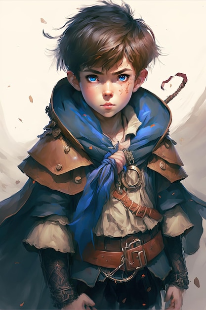 Abbigliamento medievale dinamico Cute Anime Boy Child