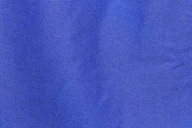 Abbigliamento sportivo di colore blu tessuto maglia da calcio consistenza e sfondo tessile