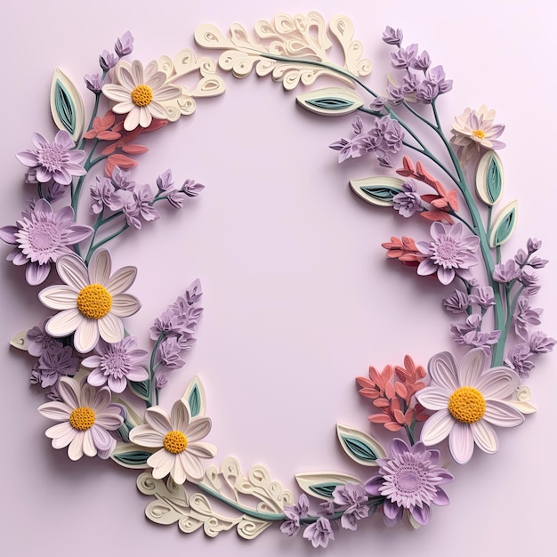 Abbraccia le vibrazioni boho Scopri il vettore del bouquet e le illustrazioni floreali con Paper Quilling Touch Lila