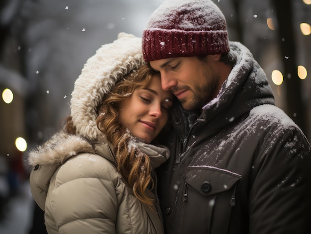 Abbraccio eterno Una foto accattivante di una persona che sperimenta un amore profondo nel giorno di San Valentino