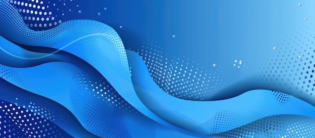 Absolute onde blu con disegno a puntini bianchi