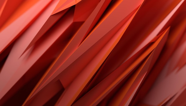 Abstract 3d render rosso sfondo geometrico design moderno