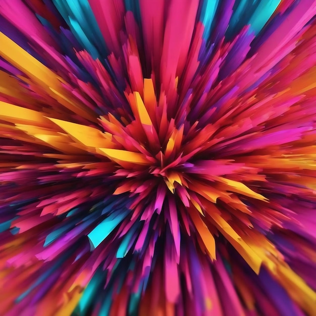 Abstract 3d rendering colorful background