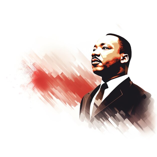 ABSTRACT ART WORK OF MLK ILLUSTRAZIONE VECTORIA DEL GIORGO Ilustrazione del giorno