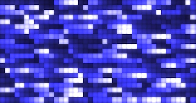 abstract background blue and white moving squares and lines are beautiful and glowing magical energy