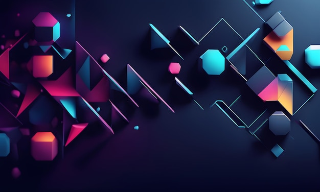 Abstract Background Design al neon