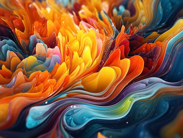 Abstract Background Design in colori vivaci AI generativa