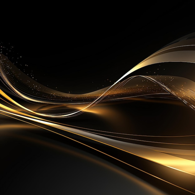 Abstract background onda d&#39;oro