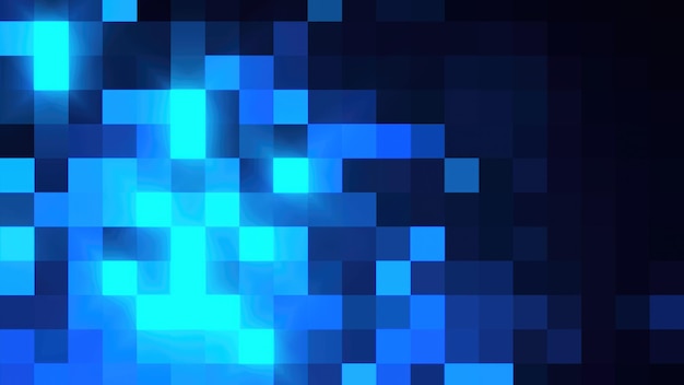 abstract background with blue mosaic cg digital backdrop 3d rendering
