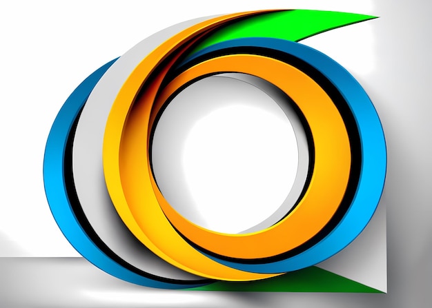 abstract background with round shapes yellow blue and green fondo abstracto con formas redondas amar