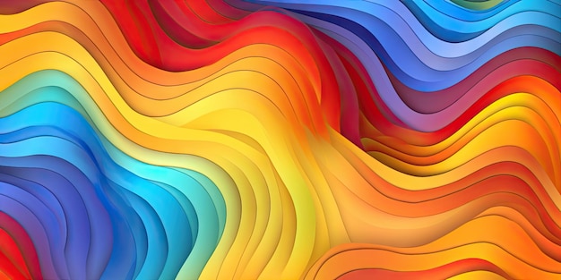 Abstract backgroundphoto arcobaleno per cartolina o poster ai generativa