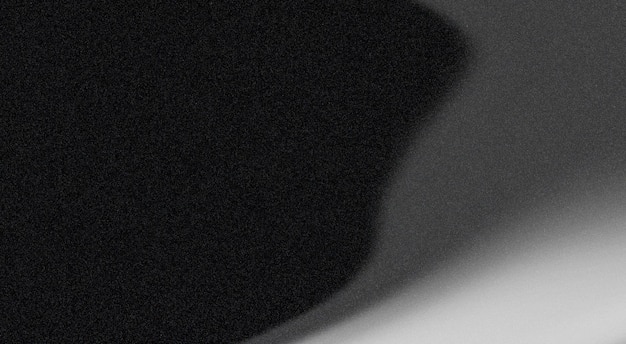 Abstract black and white gradient background with film grain texture creating an abstract and