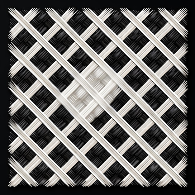 Abstract Black And White Grid Pattern Composizione unica e design elegante