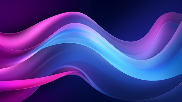 Abstract blu e viola liquido forme ondulate bandiera futuristica ondate retrò luminose sfondo vettoriale