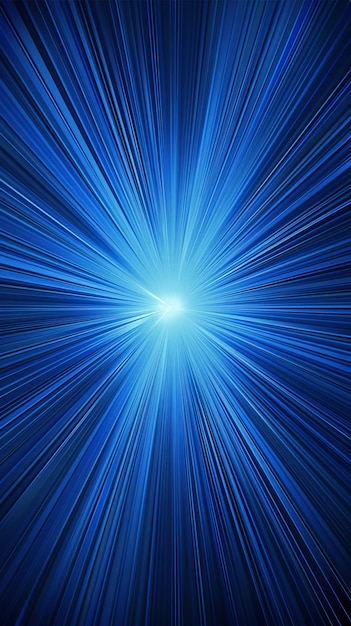 abstract blue light burst with radial lines