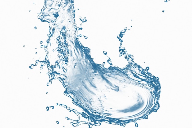 Abstract Blue Water Splash Background per il modello di social media