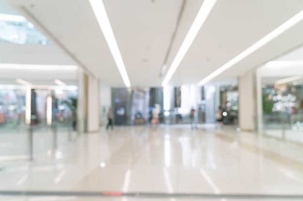 abstract blur in luxury shopping mall