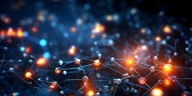 Abstract cloud computing background Flow of neural network database Concept Cloud Computing Neural Networks Database Abstract Background Flow Visualization (Flusso di visualizzazione delle reti neurali)