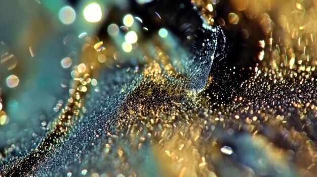 Abstract colorato Liquid Oil Glitter Background Glowing glowing marbled texture per l'industria della bellezza