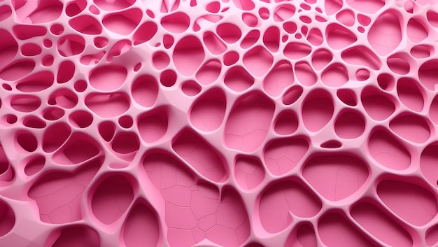 Abstract colore rosa 3d voronoi texture modelli sovrapposti disegno di sfondo