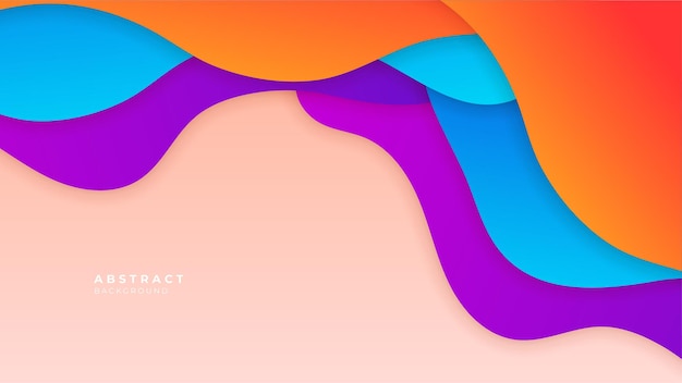 abstract colorful background with 3d modern trendy fresh color for presentation design flyer social media cover web banner tech banner
