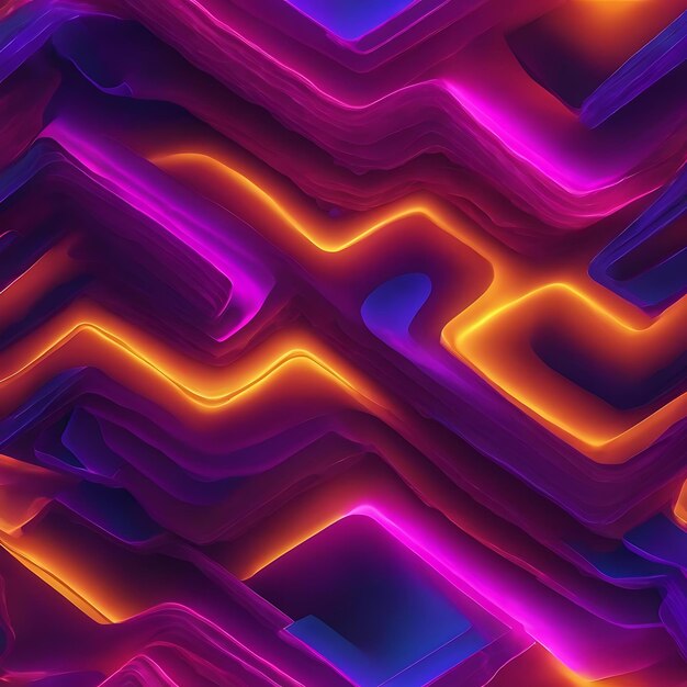 Abstract composizione della luce ultravioletta UV