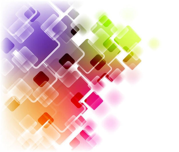 Abstract Composizione di forme geometriche sovrapposte colorate