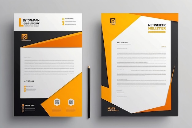 abstract creativo minimo ufficiale newsletter professionale aziendale moderna