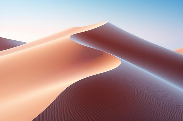 Abstract Desert Sand Dunes IA generativa